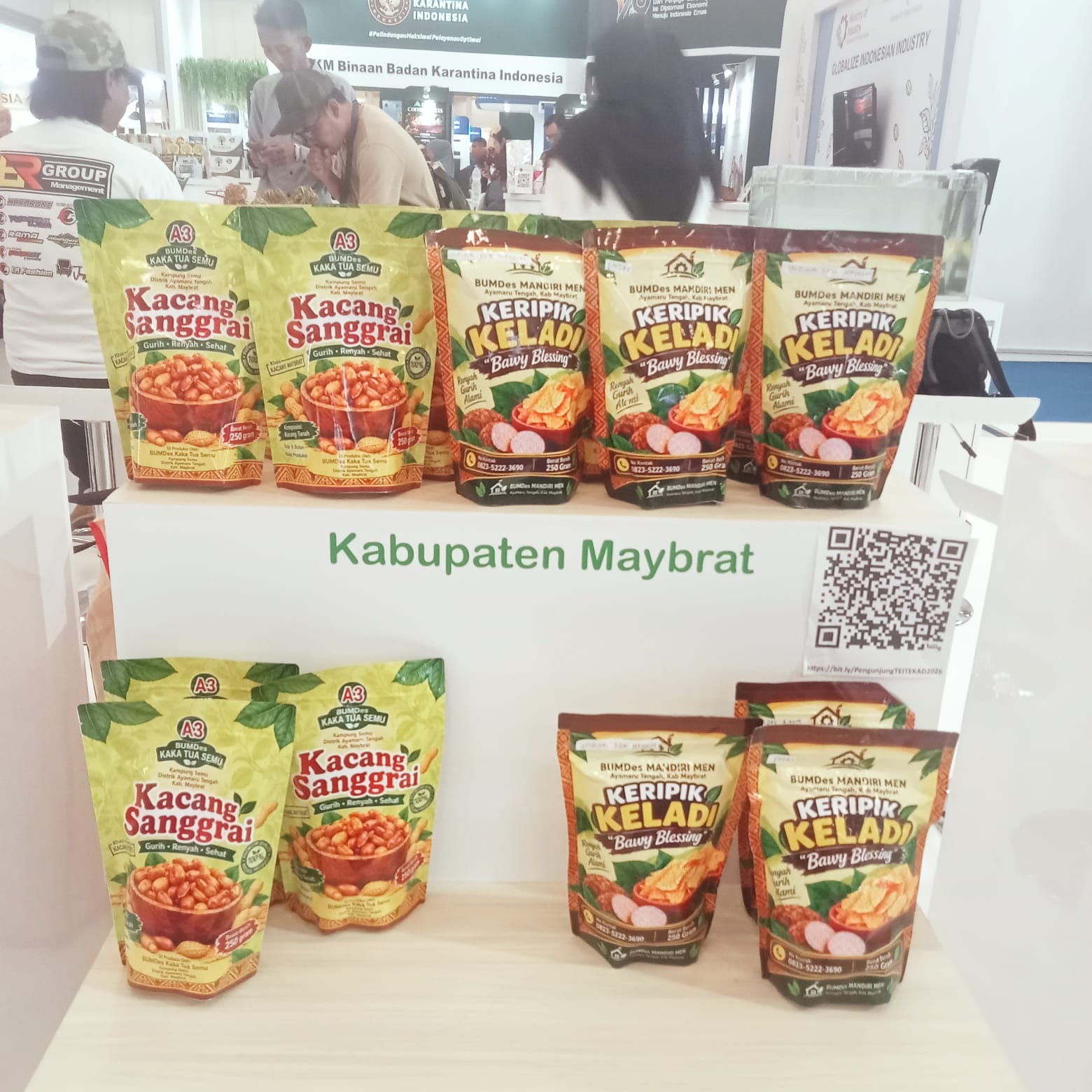 Produk Kampung Maybrat Bidik Pasar Internasional, Kacang Sangrai dan Keripik Keladi Tampil di TEI 2026