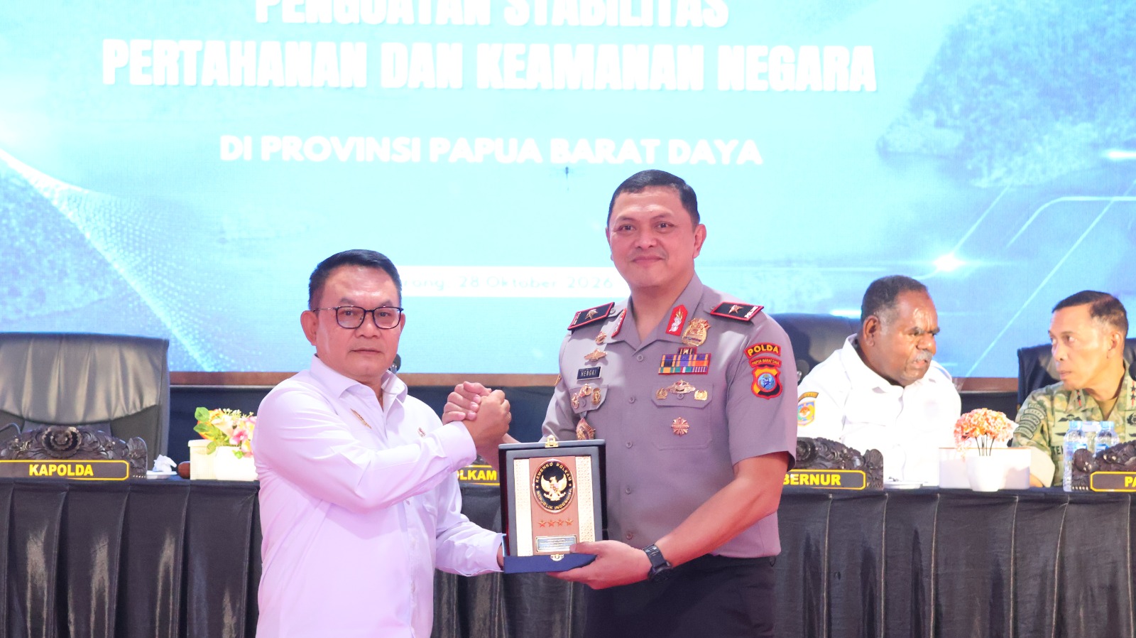 Kunjungi Polda PBD, Menko Polkam Tekankan Keamanan dan Kesejahteraan Harus Berjalan Seiring