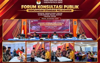 KPU Raja Ampat Serap Masukan Publik untuk Penyempurnaan Standar Pelayanan PDPB
