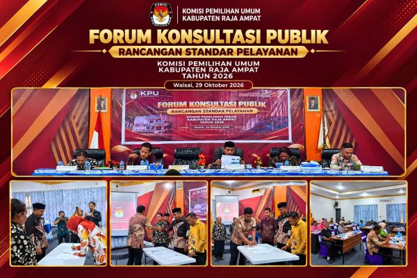 KPU Raja Ampat Serap Masukan Publik untuk Penyempurnaan Standar Pelayanan PDPB
