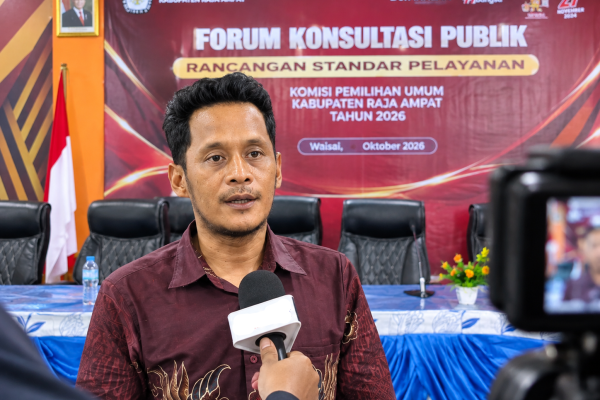 KPU Raja Ampat Gelar Forum Konsultasi Publik, Tingkatkan Rancangan Pelayanan PDPB ‎