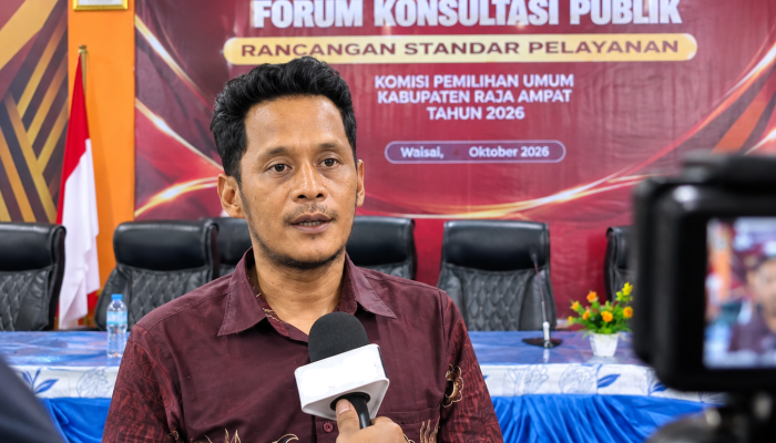 KPU Raja Ampat Gelar Forum Konsultasi Publik, Tingkatkan Rancangan Pelayanan PDPB ‎