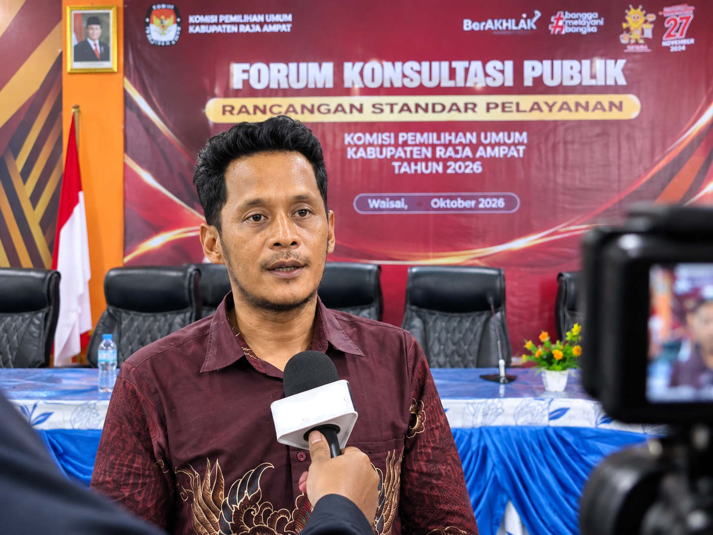 KPU Raja Ampat Gelar Forum Konsultasi Publik, Tingkatkan Rancangan Pelayanan PDPB ‎