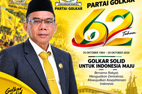 HUT ke-62 Partai Golkar, Anwar Kopong Harap Politik Berpihak pada Rakyat